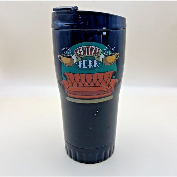 Friends TV Show Central Perk Travel 20 Oz Tumbler Coffee Tea Mug Cup With Lid - Picture 1 of 6